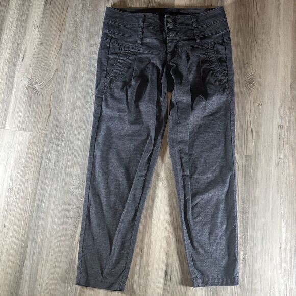 prAna Pants  Gray Lizbeth Hemp Baggy Boho Indy Hippy Outdoor Hiking Gorp Size 0 - Picture 1 of 13